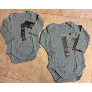 Modern Moments by Gerber Baby Boy Onesies 2pc Set 3-6 months Organic Cotton NEW